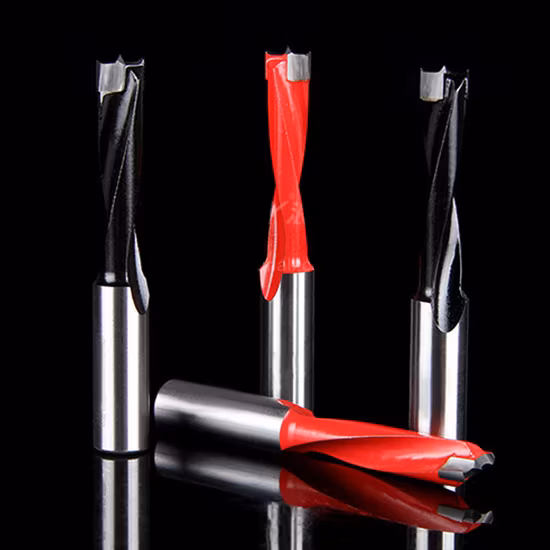 Brocas de máquina enrutadora CNC con ranura de cola de milano de extremo cuadrado para herramientas de corte de carburo de madera